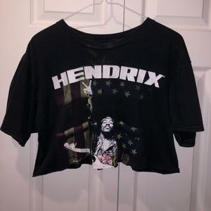 authentic hendrix cropped tshirt